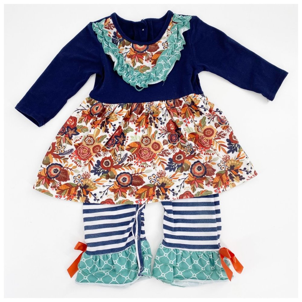 Boutique Unbranded One Piece Romper No Size Tag Approx. 12 Month